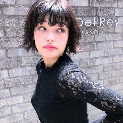 外国人風☆ラフ質感なニュアンスボブ