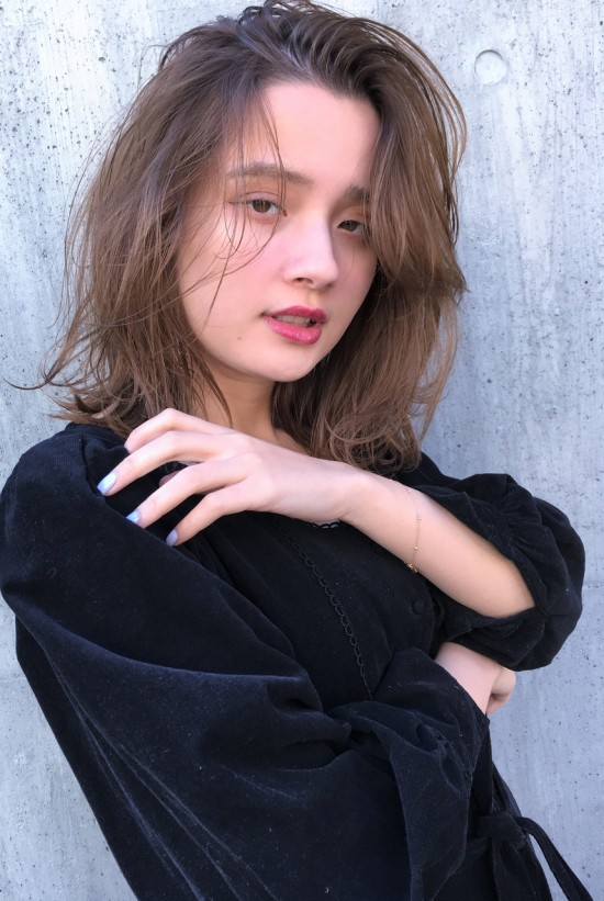 外国人風☆クセ毛風なラフカール×こなれセミディ