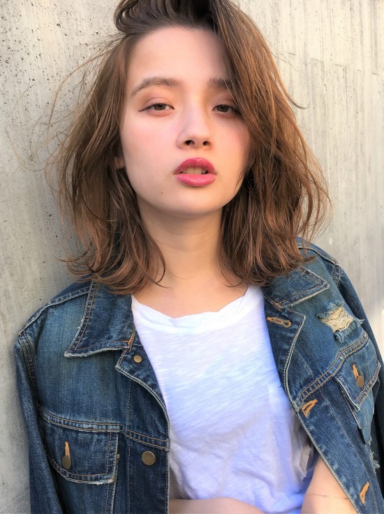 外国人風☆クセ毛風なラフカール×こなれセミディ