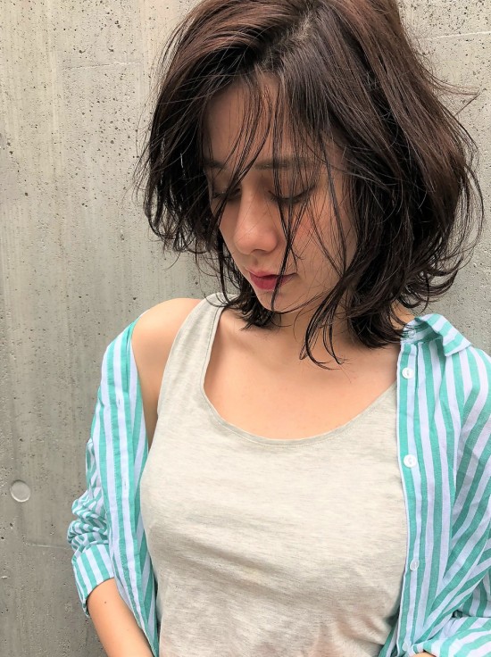 外国人風☆クセ毛風なラフカール×こなれセミディ