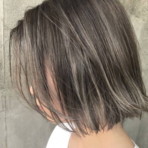 外国人風☆アッシュベージュハイライト