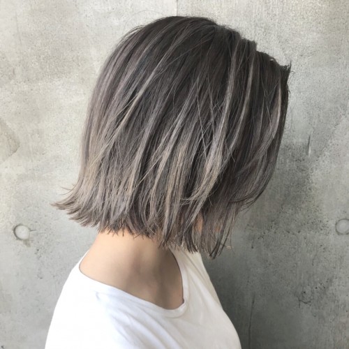 外国人風☆アッシュベージュハイライト