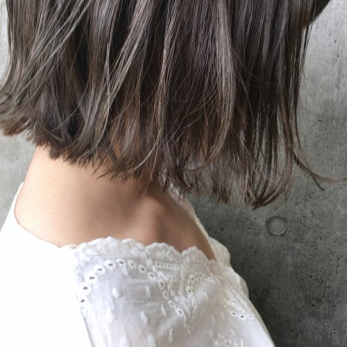 外国人風透明感☆グレージュカラー