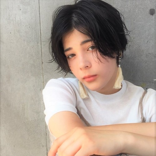 ハンサムショート×ニュアンスパーマ