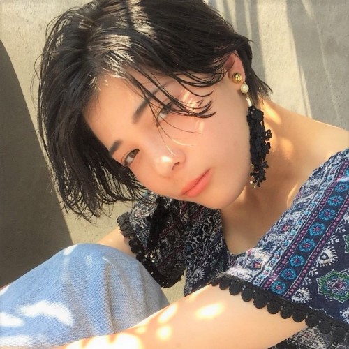 ハンサムショート×ダークグレージュ