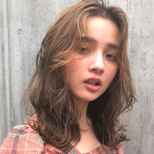 外国人風☆クセ毛風なラフカール×こなれセミディ