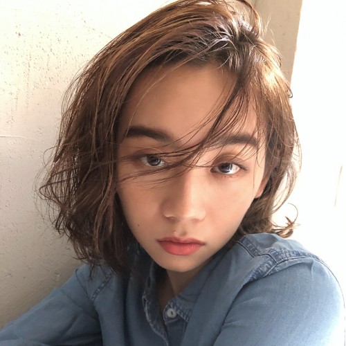 外国人風☆クセ毛風なラフカール×こなれセミディ