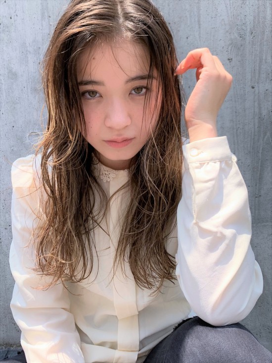 外国人風☆ラフなかきあげパーマ質感